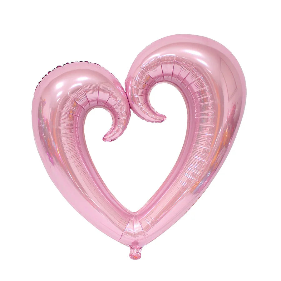 40 Inches Valentine Giant Hook Heart Foil Balloons Engagement Wedding Valentine's Day Decoration