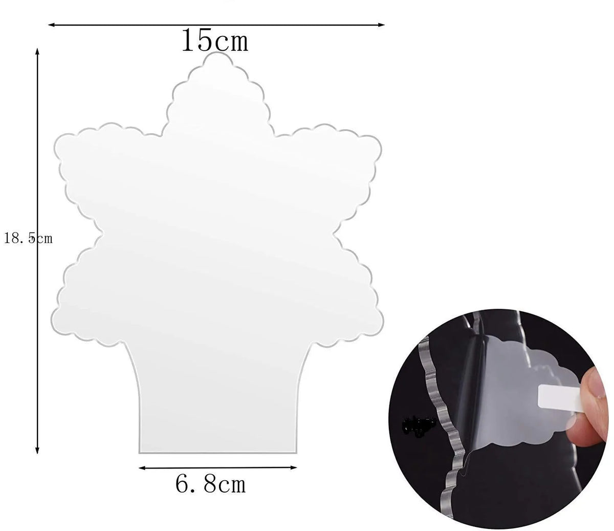 10 Shape Acrylic Sheet Cast Round Square Heart Clear Board for LED Light Base,Crafts,Sign DIY Display Projects,Laser Engraving
