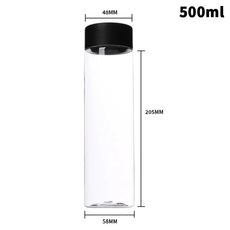 Portable Clear Plastic Bottle for Beverages; Perfect for Milk Tea, Coffee, and Juicing Water Cups