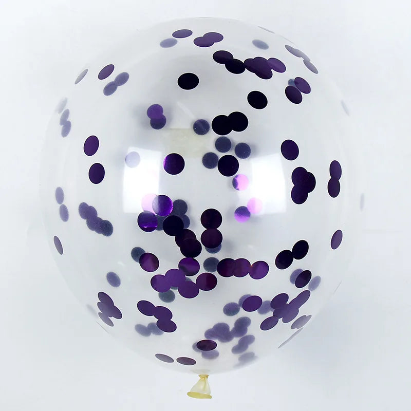 10/20/50 Pcs Colorful Confetti Balloons 12 Inch Transparent Sequin Balloons Wedding Birthday Balloons Festival Decoration Ballon
