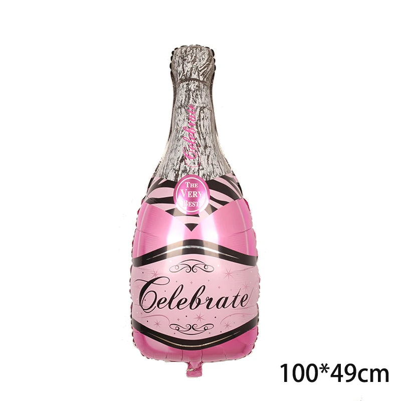Big Helium Balloon Champagne Goblet Balloon Adult  Wedding Birthday Party Decorations interaction Ballons Event Party Supplies