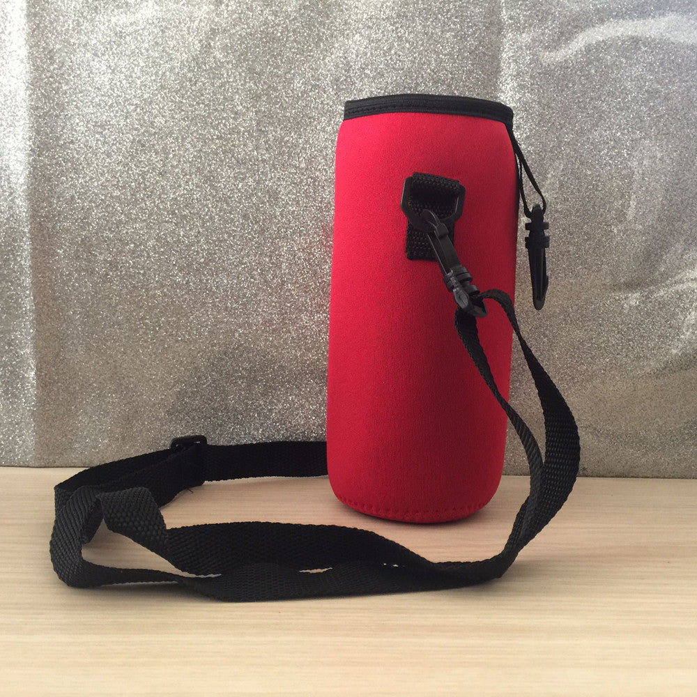 1000ml Water Bottle Carrier Insulated Cover Bag Holder Strap Pouch Outdoor Outdoor Sports Camping Hiking Water Bottle Thermos