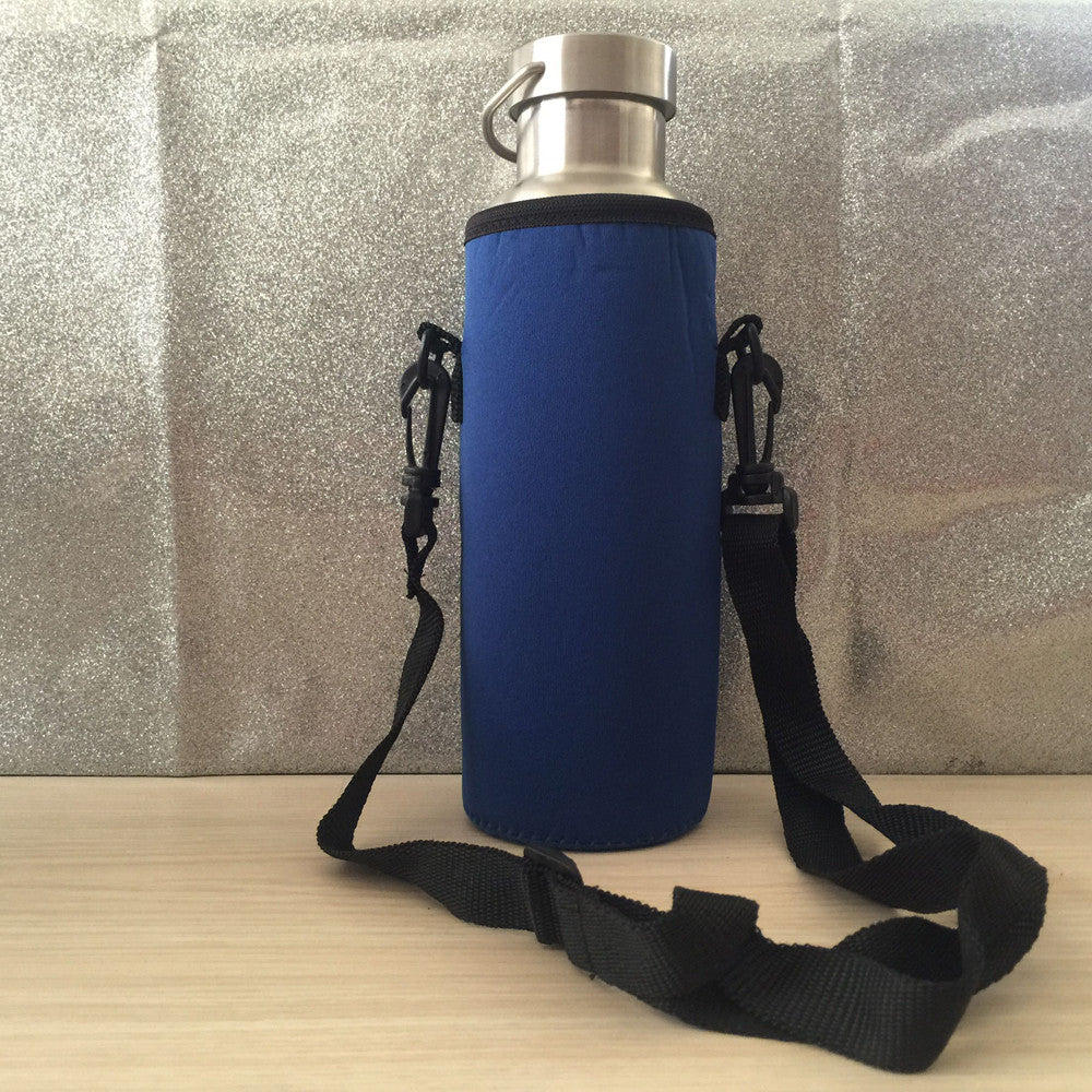 1000ml Water Bottle Carrier Insulated Cover Bag Holder Strap Pouch Outdoor Outdoor Sports Camping Hiking Water Bottle Thermos