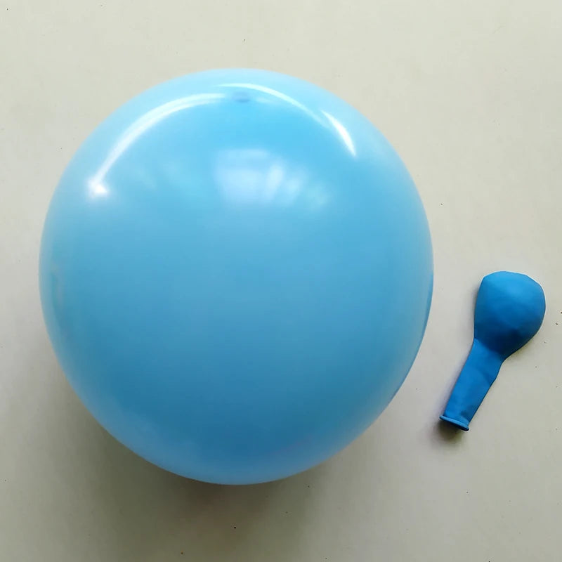 5 "10" 12 "18" 36 " Latex Balloons Matte Pure Blue Balloons Round Blue Art Shape Wedding Decoration Birthday Party Helium Ballon