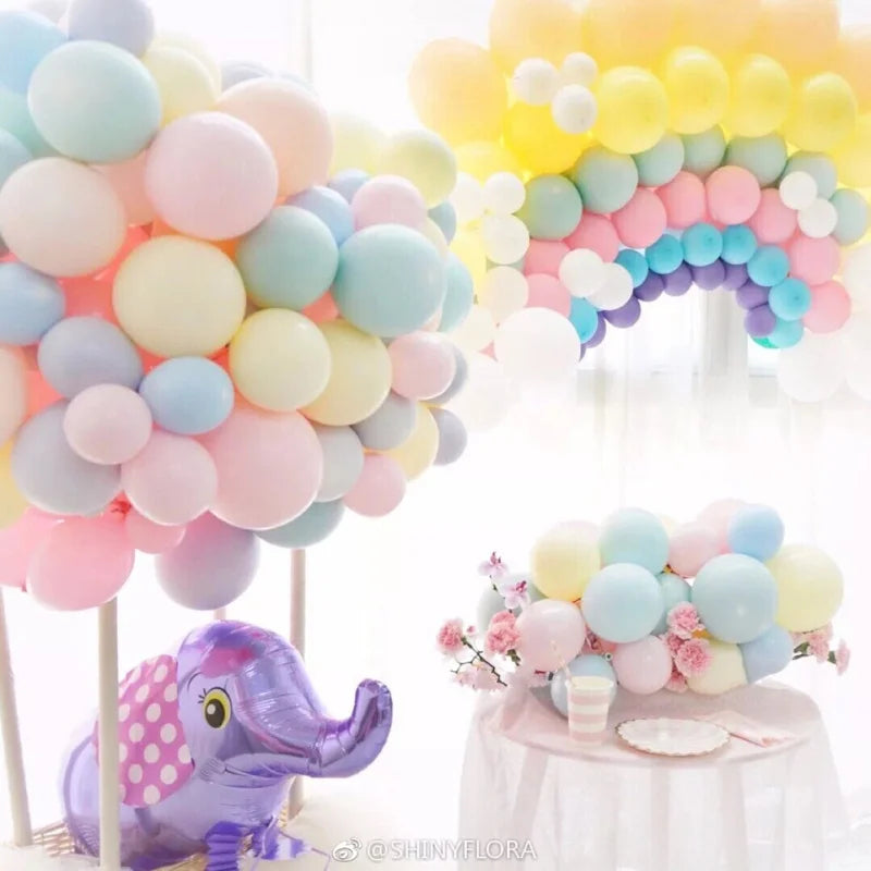 100pcs 12''/10''/5'' Macaroon Latex Balloons Wedding Party Balloon Birthday Adult Party Decorations Kids Toy Ballon Arch globo