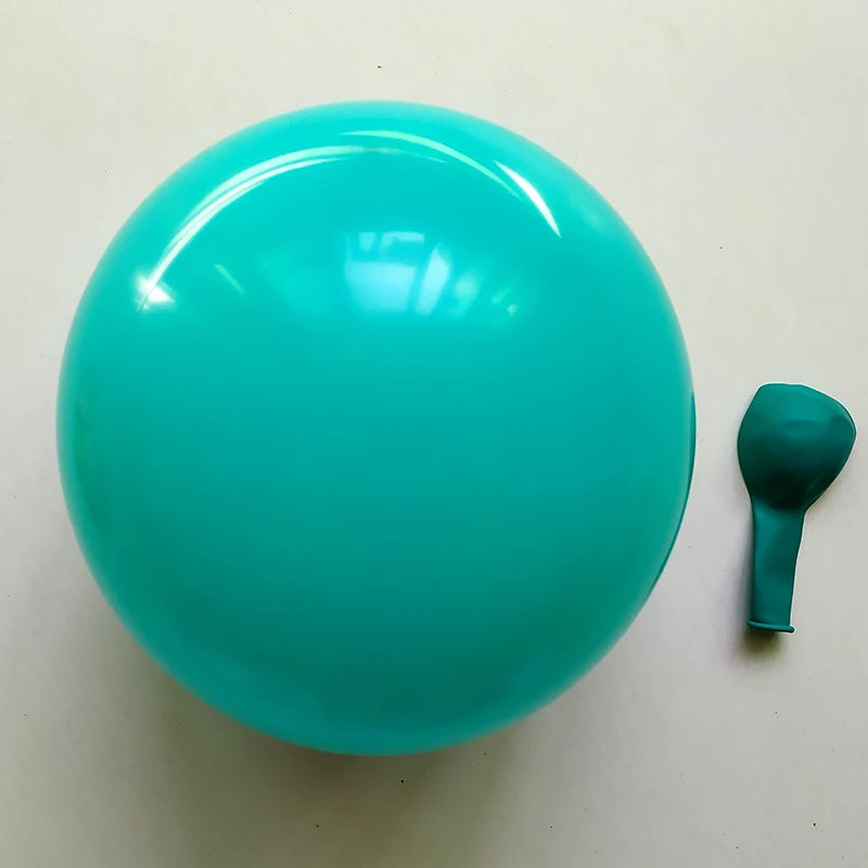 5 "10" 12 "18" 36 " Latex Balloons Matte Pure Blue Balloons Round Blue Art Shape Wedding Decoration Birthday Party Helium Ballon