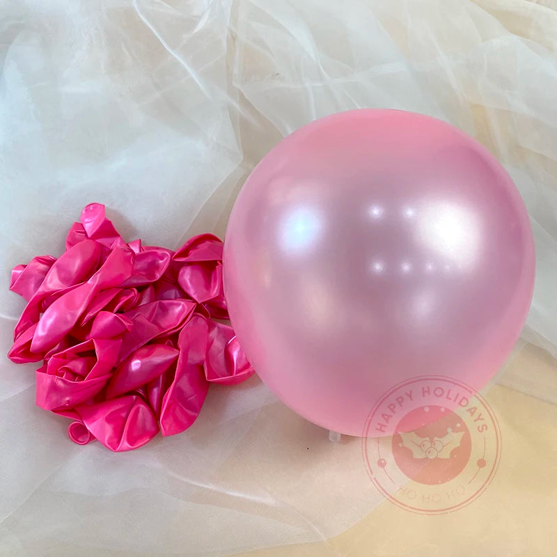 30pcs 5/10/12inch Pearl White Balloons Wedding Anniversary Valentine's Day Birthday Party Engagement Small Helium Balloon Decor