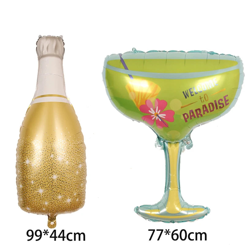 Big Helium Balloon Champagne Goblet Balloon Adult  Wedding Birthday Party Decorations interaction Ballons Event Party Supplies