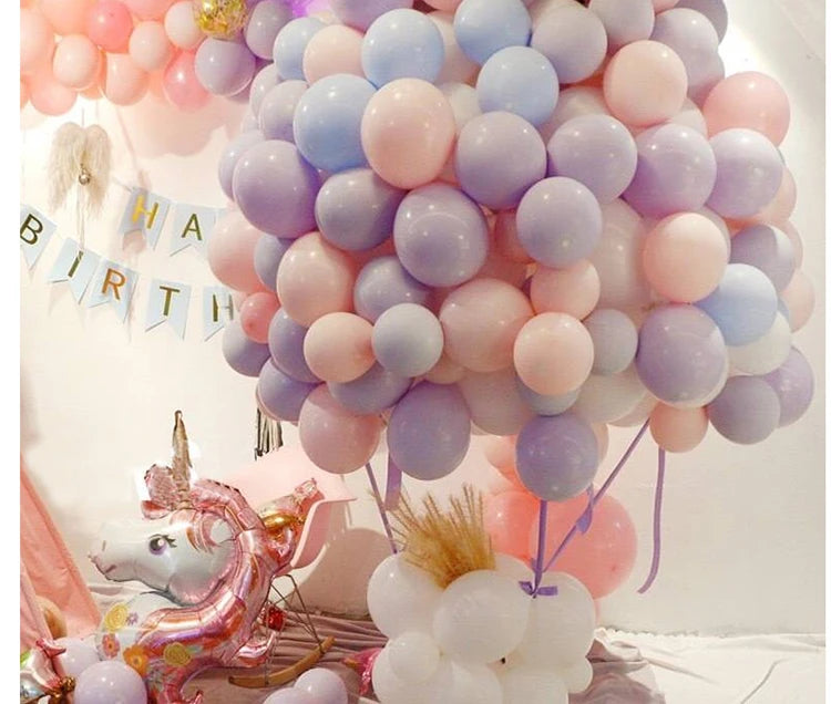 100pcs 12''/10''/5'' Macaroon Latex Balloons Wedding Party Balloon Birthday Adult Party Decorations Kids Toy Ballon Arch globo