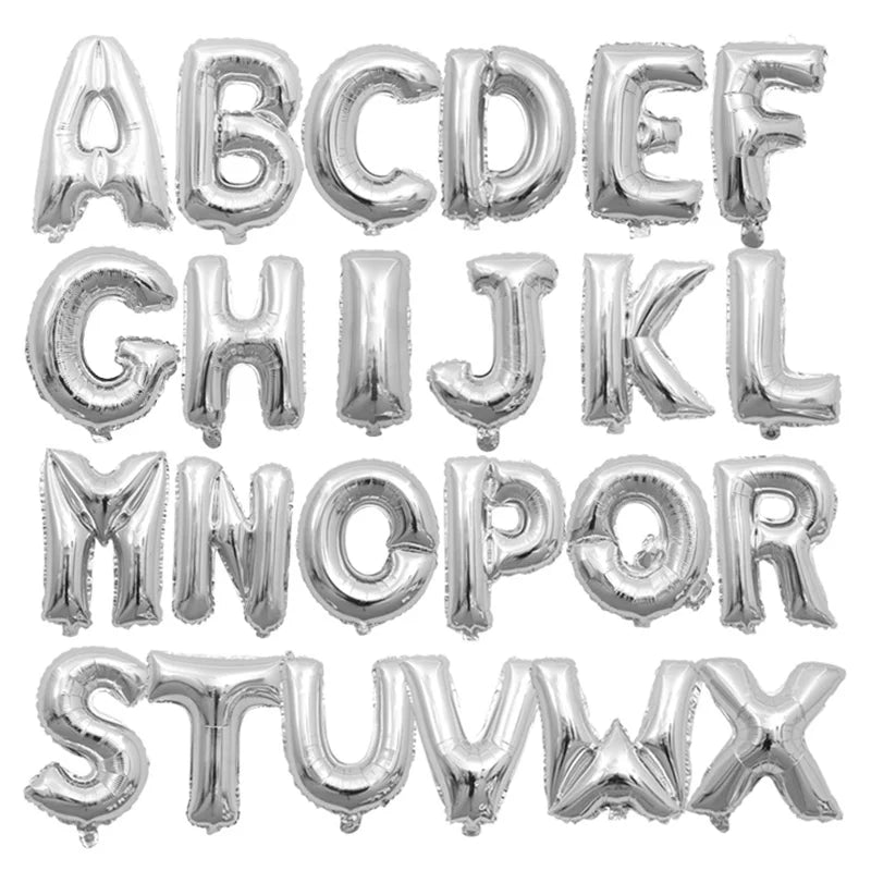 Foil Letter balloons 16 32 40 Inch happy birthday Wedding decorations Alphabe Ballon Kids Toys Baby Shower event party supplies