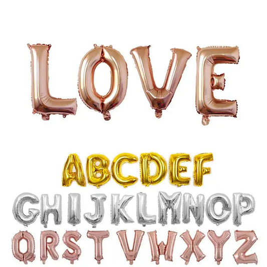Foil Letter balloons 16 32 40 Inch happy birthday Wedding decorations Alphabe Ballon Kids Toys Baby Shower event party supplies