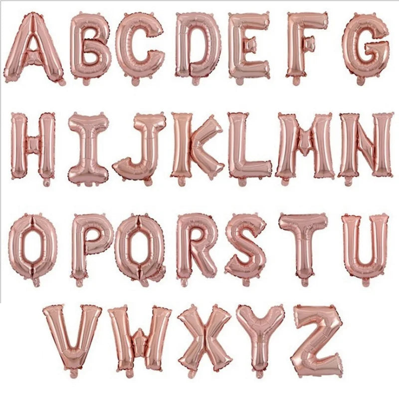 Foil Letter balloons 16 32 40 Inch happy birthday Wedding decorations Alphabe Ballon Kids Toys Baby Shower event party supplies