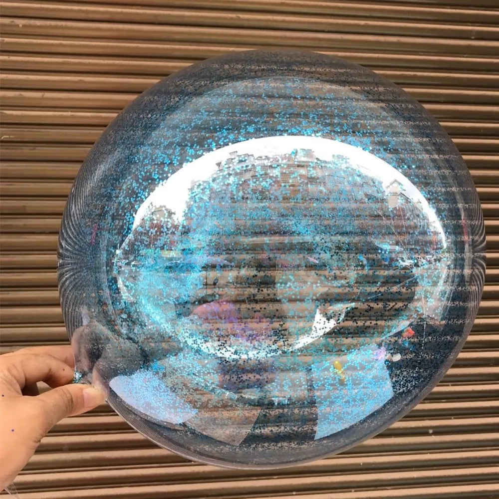 Wedding Decoration Glitter Balloons DIY Transparent Bubble Balls PVC Round Helium Bobo Ballons Event Birthday Party Decor Ballon