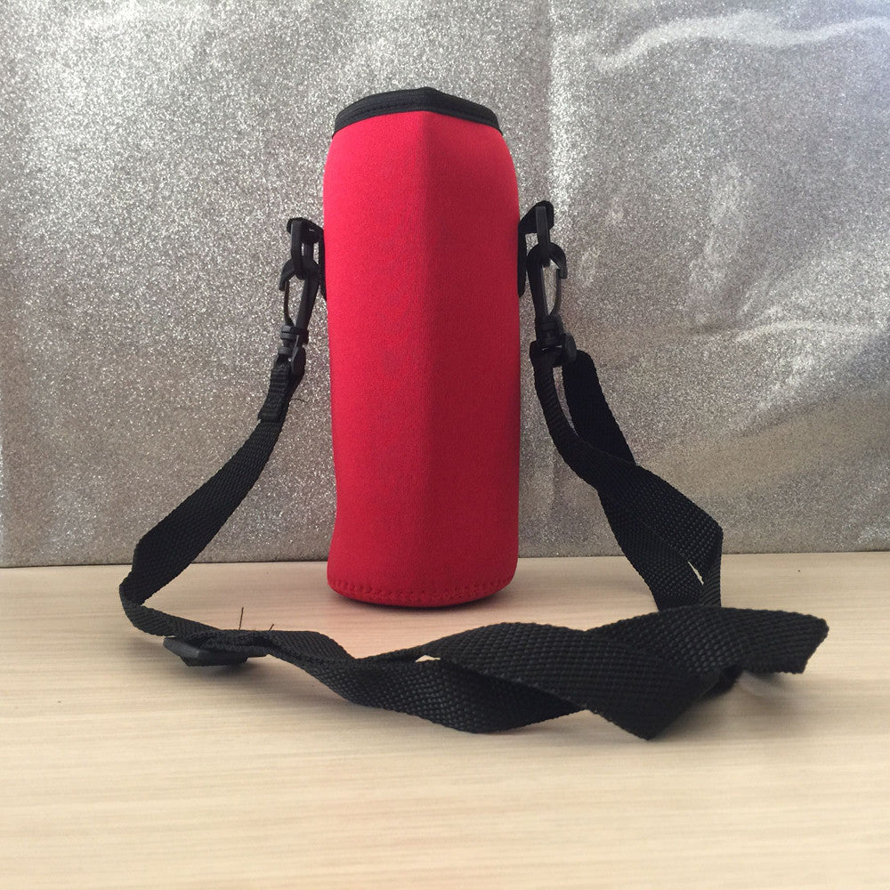 1000ml Water Bottle Carrier Insulated Cover Bag Holder Strap Pouch Outdoor Outdoor Sports Camping Hiking Water Bottle Thermos