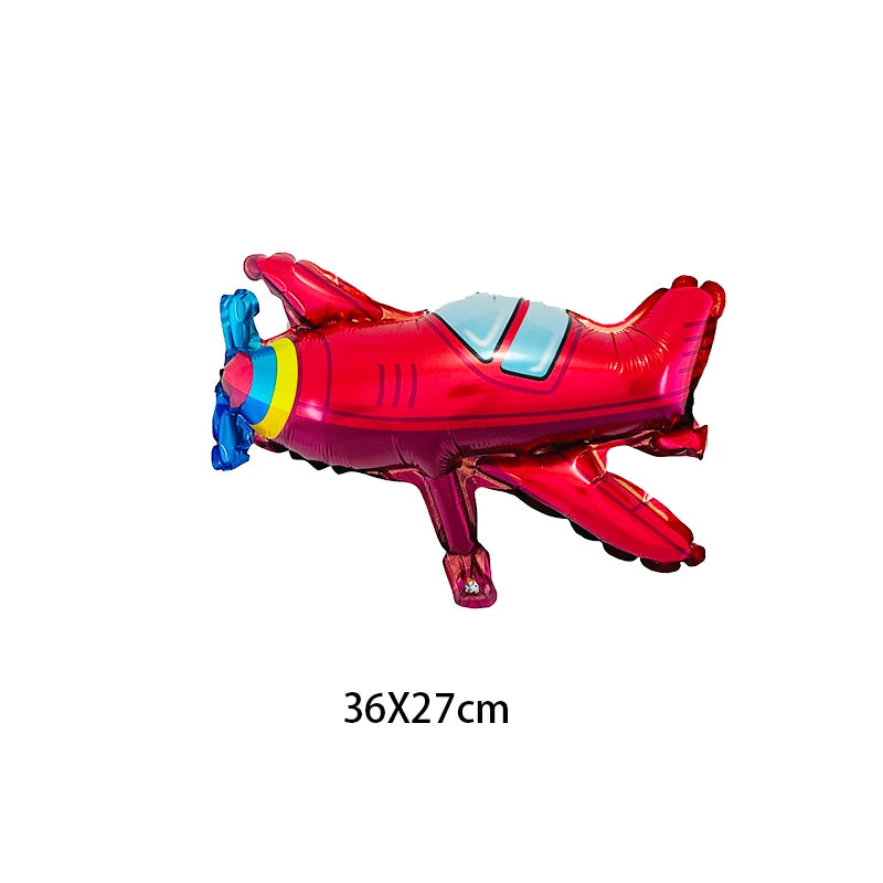 1pcs Airplane Foil Balloons Plane Globos Cat Aircraft Air Balloons Birthday Party decorations kids Toys ball baby shower ballon