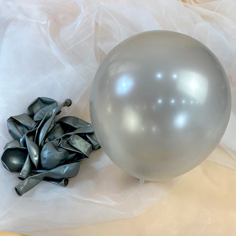 30pcs 5/10/12inch Pearl White Balloons Wedding Anniversary Valentine's Day Birthday Party Engagement Small Helium Balloon Decor