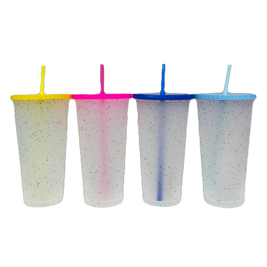 VASO REDONDO GLITER