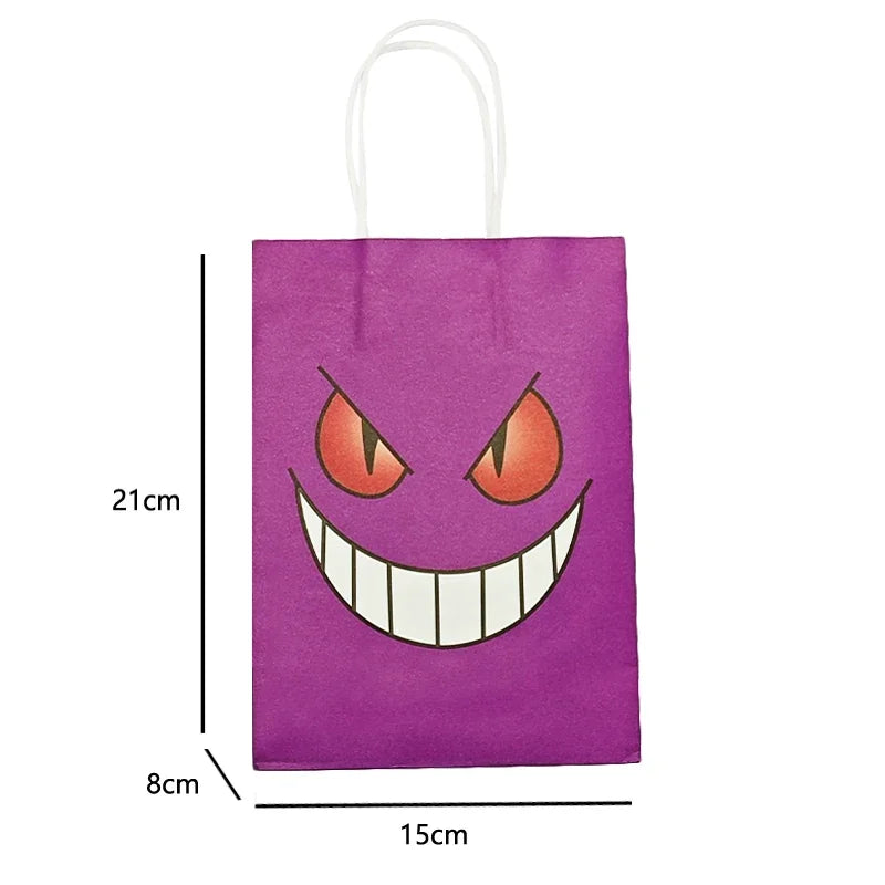 Pokemon Packing Bag Birthday Theme Gift Bag Pikachu Party Candy Snack Gift Bag Charmander Squirtle Children's Toy Gift