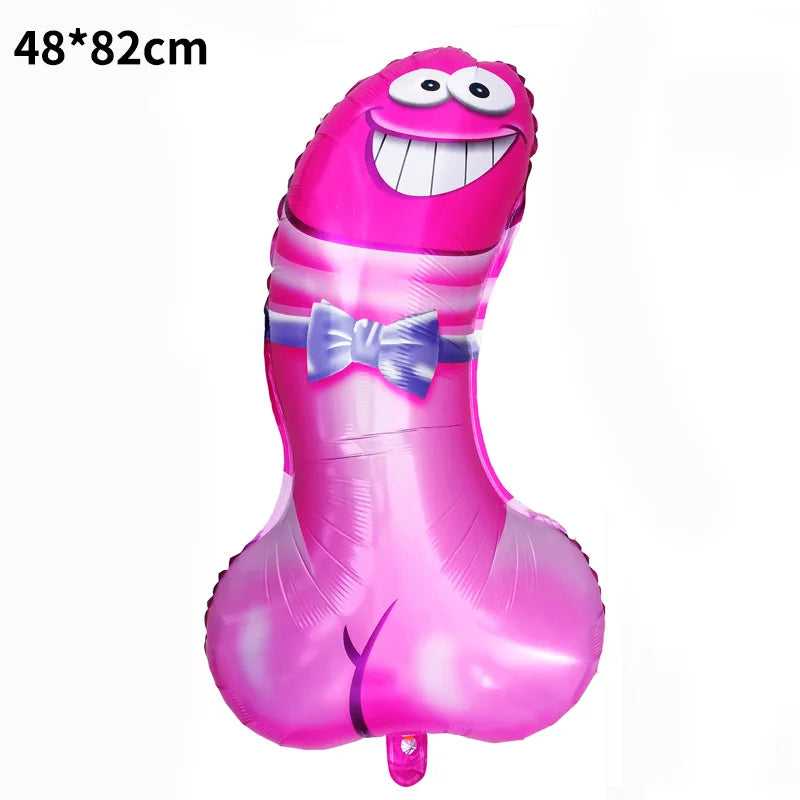 Huge Penis Shape Foil Balloon Bachelorette Party Decoration Bride To Be Globos Wedding Hen Night Adult Party Ballon Supplies