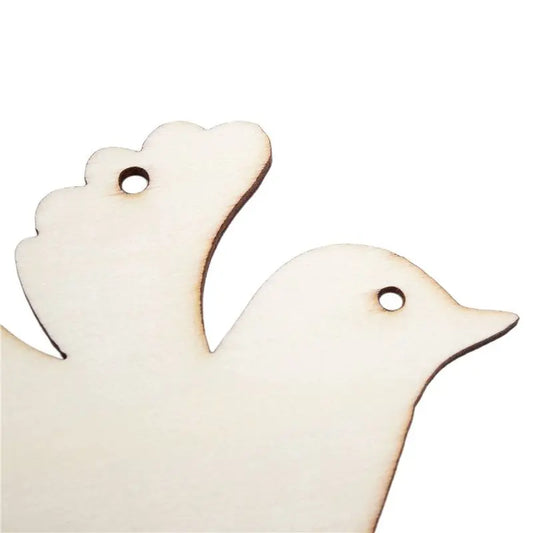DTA4 Wooden for Dove Ornament Christmas Tree Decoration Wedding Wish Tree Pendant Small for Craft 40 Pcs