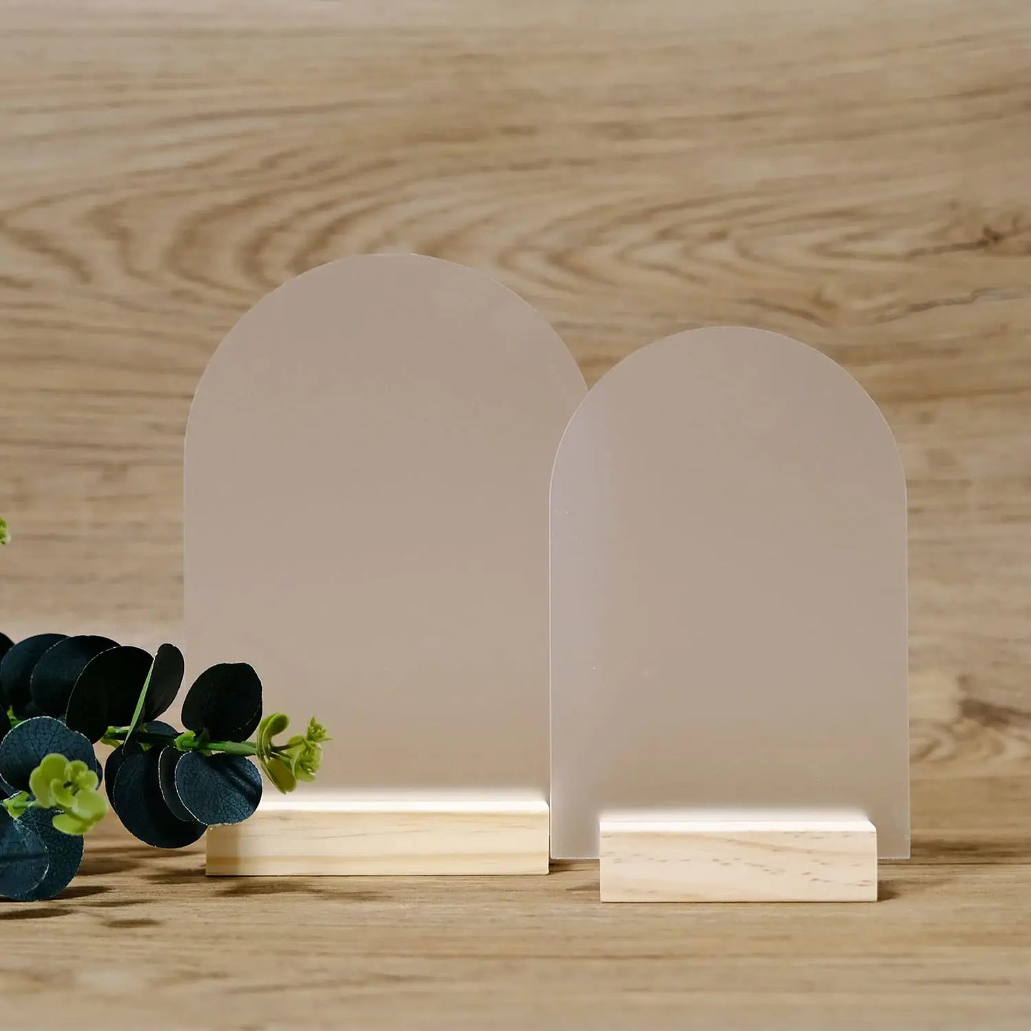 Blank Frosted/Clear Arch Acrylic Sign,DIY Arch Acrylic Blanks Acrylic Sheet for Wedding Events& Parties Centerpieces Decorations