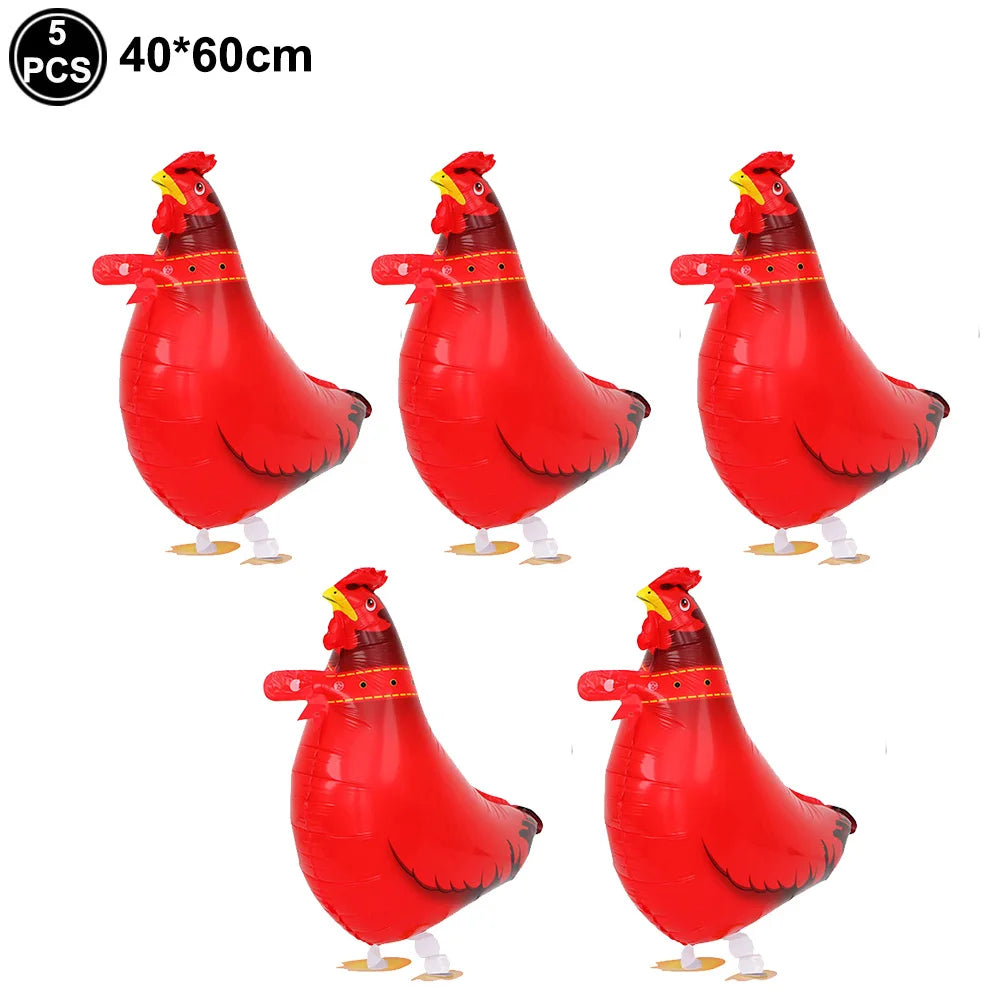 Farm Animals Pig Balloons Animals Birthday Cow Chick Party Ballons Mini Animal Inflatable Favors Baby Shower Girls Party Decor