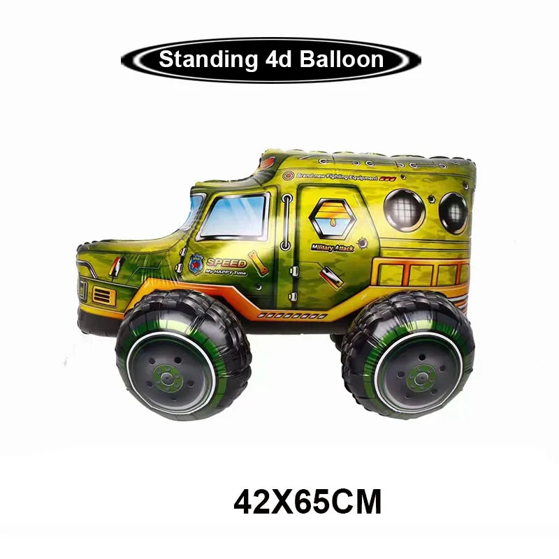 1pcs Giant Tank Balloons Foil Camo Helium Ballons Military Birthday Party Favor Army Theme Parti Decorations Boy Inflatable Toy