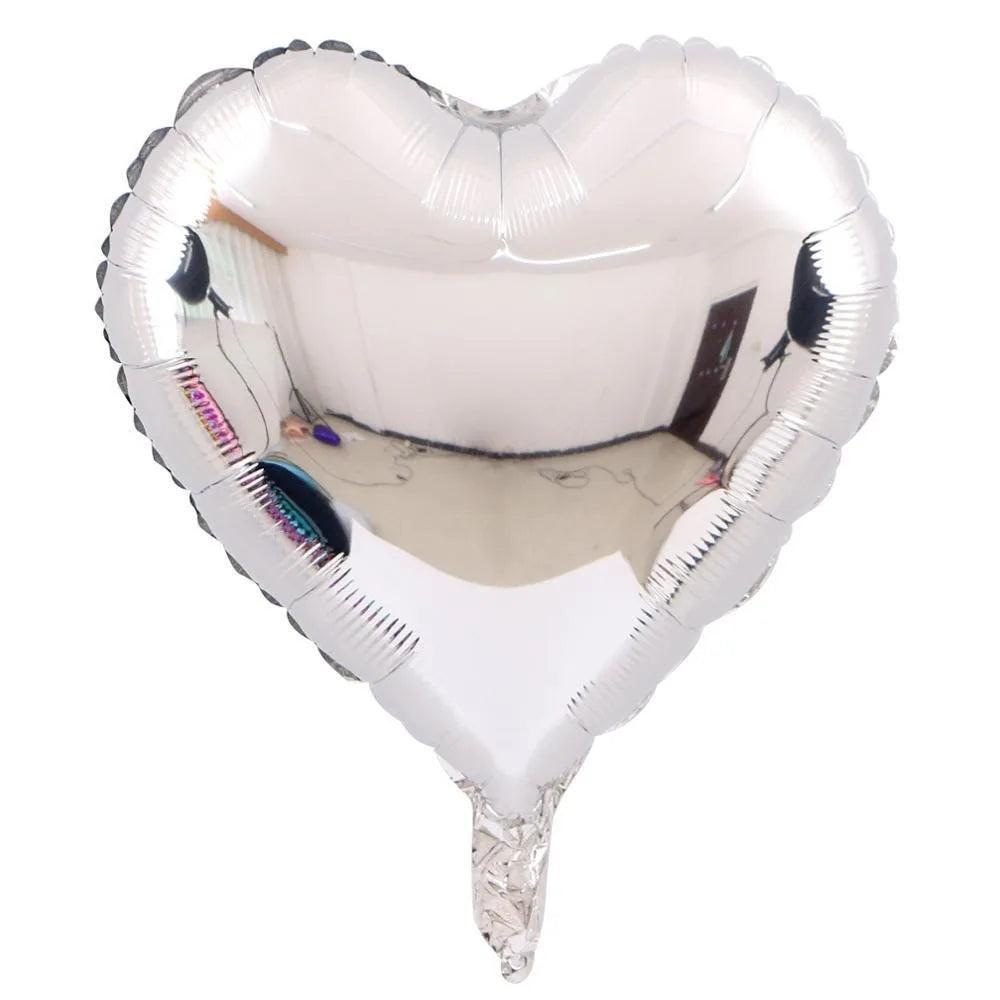 5/10/18 Inch Aluminum Foil Balloons For Weddings Valentine's Day Decorations Heart-shaped Aluminum Foil Wedding Room Decoration