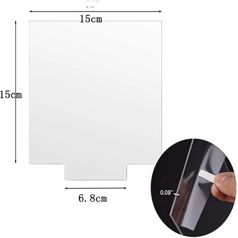 10 Shape Acrylic Sheet Cast Round Square Heart Clear Board for LED Light Base,Crafts,Sign DIY Display Projects,Laser Engraving