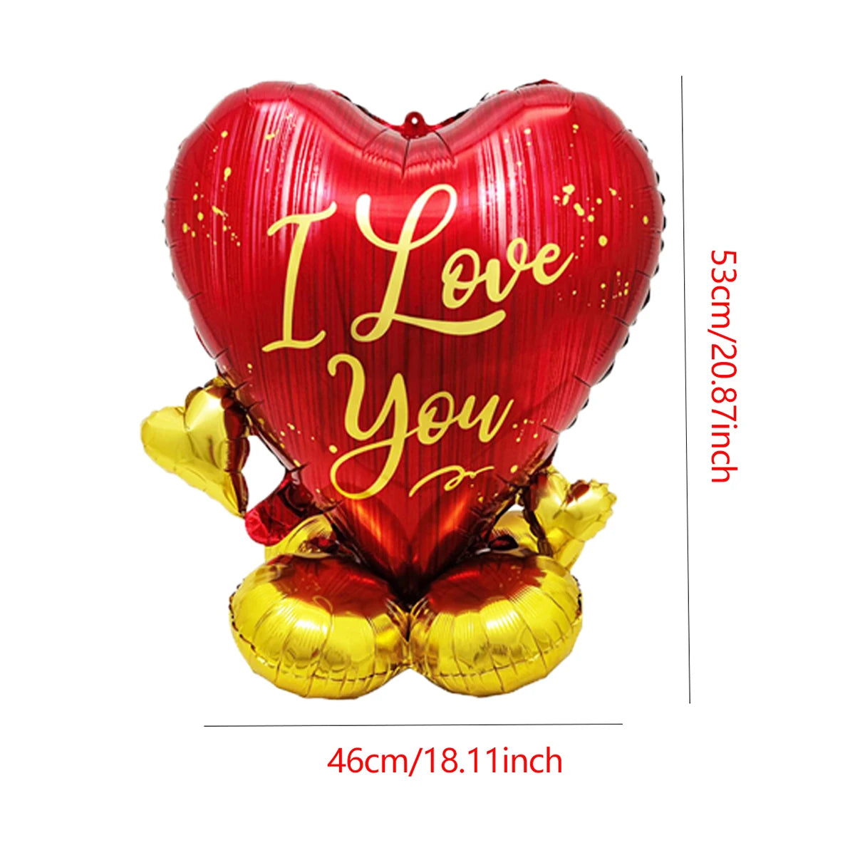 40 Inches Valentine Giant Hook Heart Foil Balloons Engagement Wedding Valentine's Day Decoration
