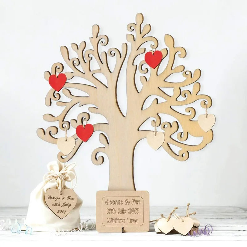 10pcs/lot Blank Wooden Tree Embellishments for DIY Crafts, Wooden Ornaments Unfinished Painting Wood Crafts for Home Decor