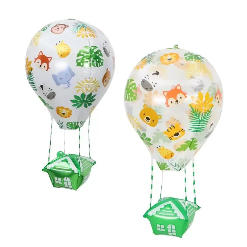 Cartoon 4D Aluminum Balloons Gold Silver Chrome Animal Ballon Children's Day Decorations Birthday Party Supplies Kids Toy Globos