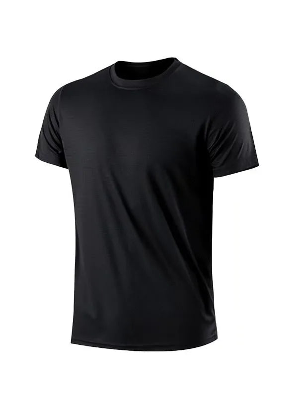 breathable comfortable short sleeve T-shirt casual light Gym Tops High quality men breathable fast drying running sports fitness