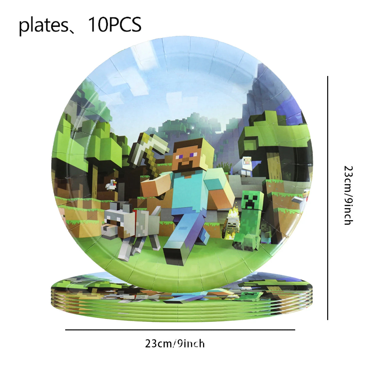 Kids Birthday Decoration Disposable Tableware Game Theme Cups Plates Balloons Baby Shower Birthday Party Supplies Gift Toy