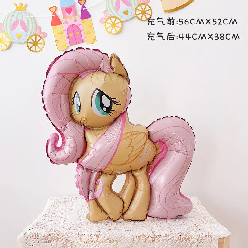 My Little Ponys Theme Balloon Set Baby Shower Party Ballons Cartoon Anime Balloons Decoration Photographic Prop Birthday Gift