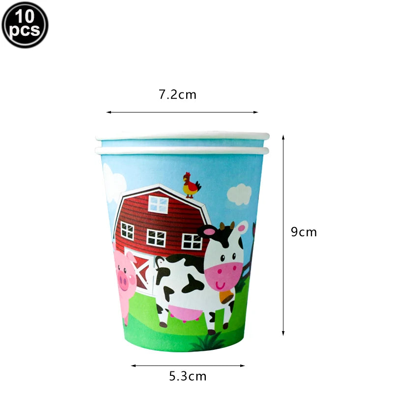 Farm Animals Pig Balloons Animals Birthday Cow Chick Party Ballons Mini Animal Inflatable Favors Baby Shower Girls Party Decor