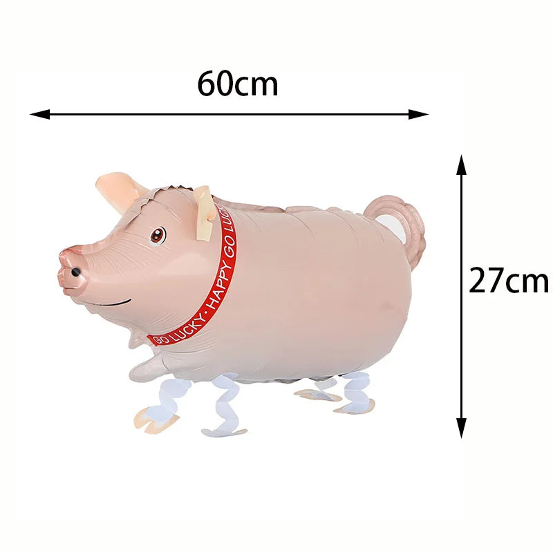 Farm Animals Pig Balloons Animals Birthday Cow Chick Party Ballons Mini Animal Inflatable Favors Baby Shower Girls Party Decor