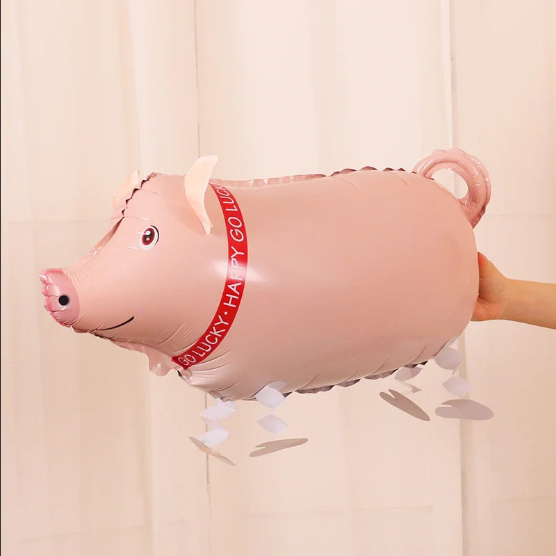 Walking Animal Balloons Zoo Theme Party Ballons Cute Sheep Cat Dog Toy Walking Baloon for Kids Babyshower Birthday Party Decor