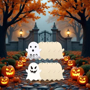 7 inch Wooden Pumpkins Ornaments to Pain Thanksgiving Halloween(48 Pcs)