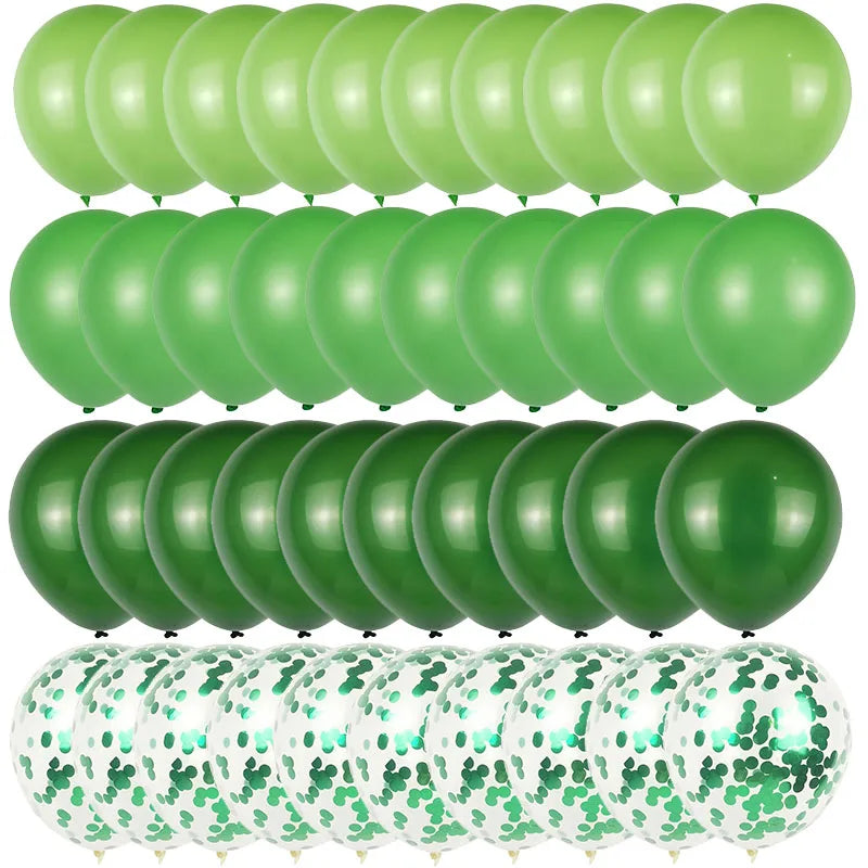 Hawaiian Party Decorations Ballons Tropical Palm Leaves Balloon Garland Summer Luau Theme Birthday Party Wedding Decorations