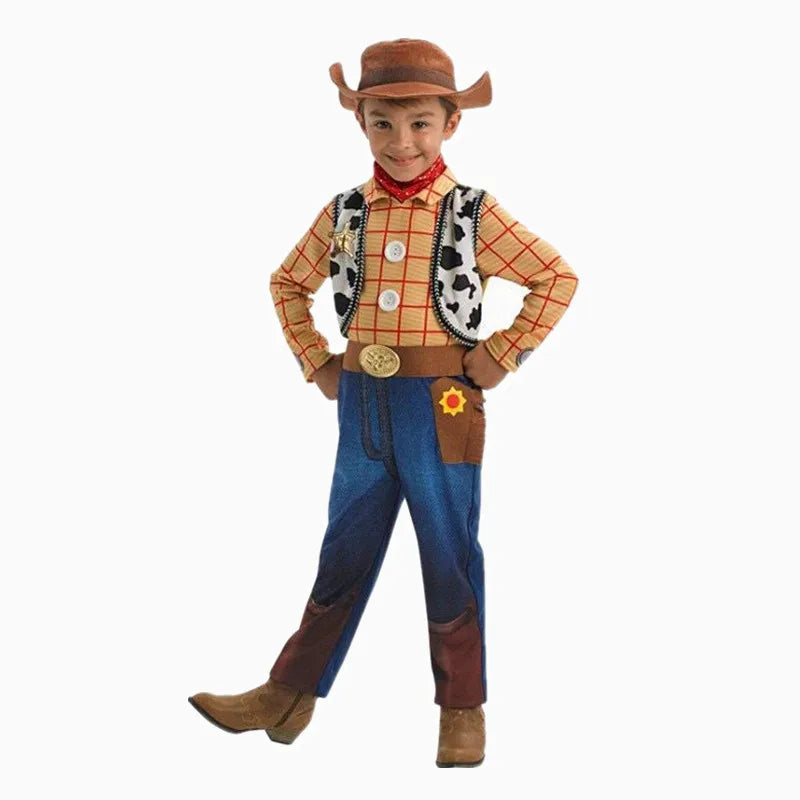 Children's Denim Costumes Toddler Anime Character Costumes Halloween Party Outfits for Boys and Girls Toy Character Performance