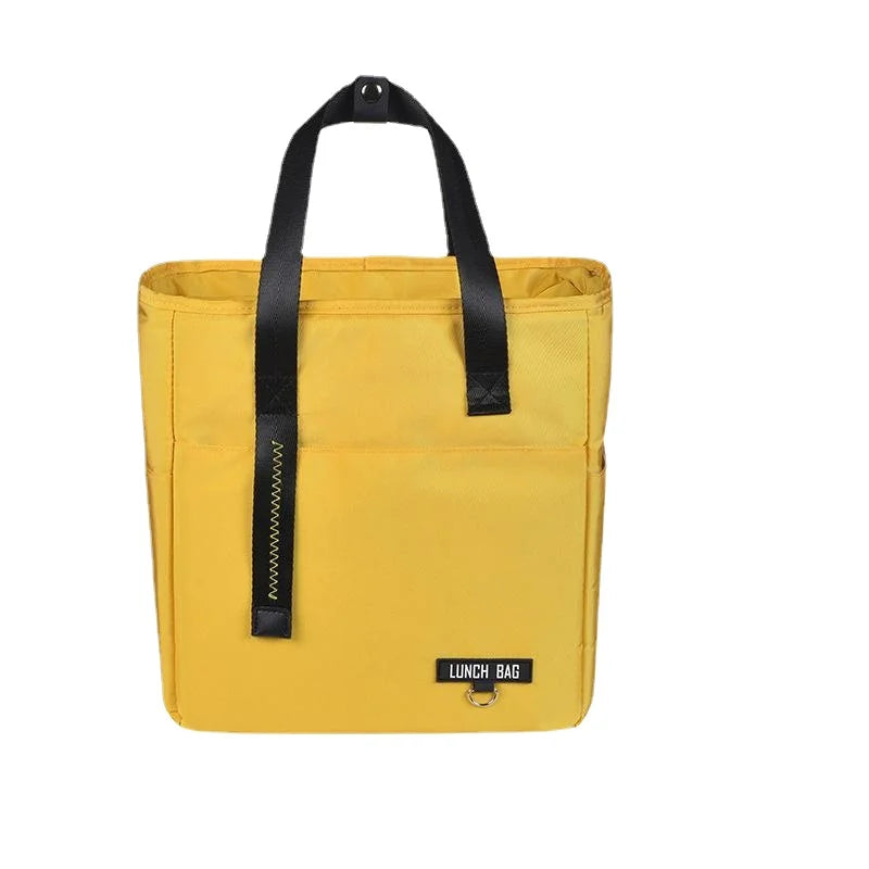 Insulated Bento Lunch Box Thermal Bag Large Capacity Food Zipper Storage Bags Container Cooler Travel Picnic Handbags