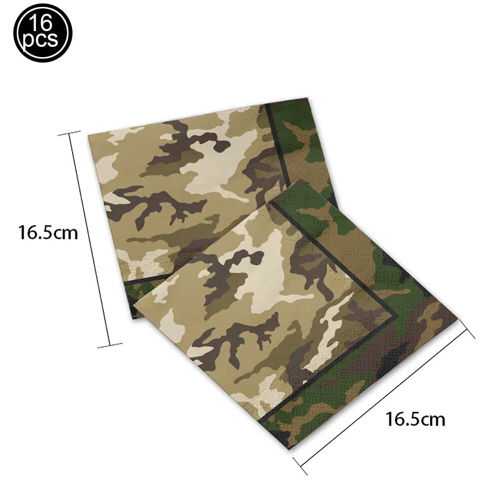 Camouflage Party Decoration Green Camo Latex Balloons Gun Tank Balloon Military Theme Decor Baby Shower Birthday Party Supplies