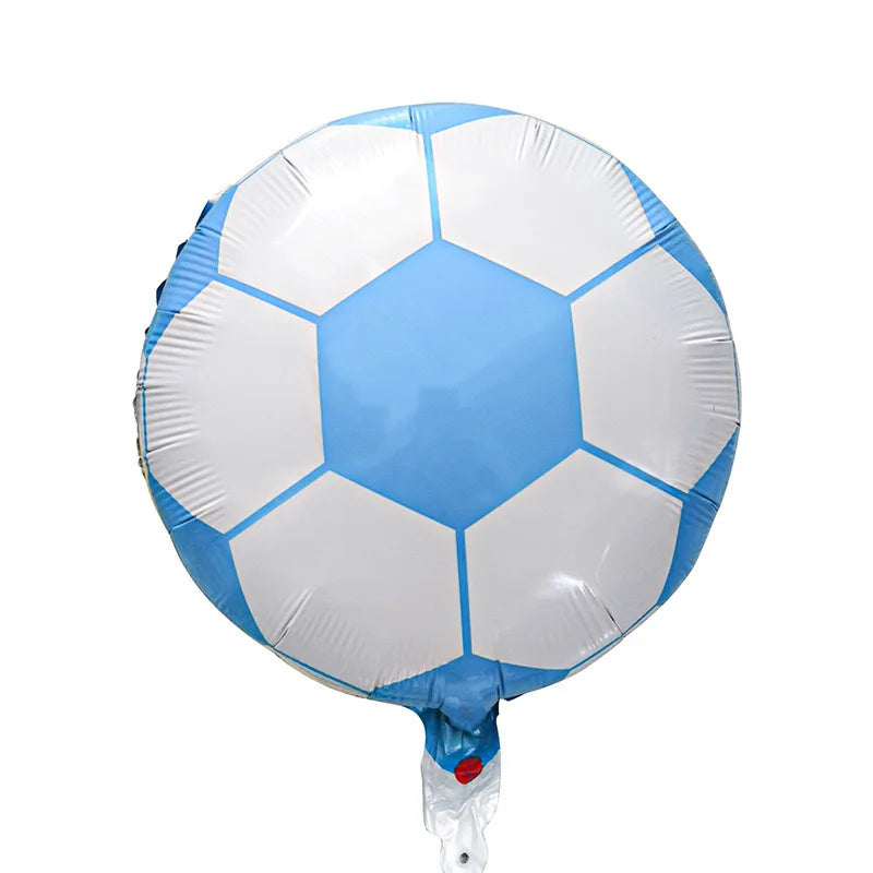 18 inch black and white football, rugby, basketball, baseball, sports aluminum film balloons, sports game decorations, balloons
