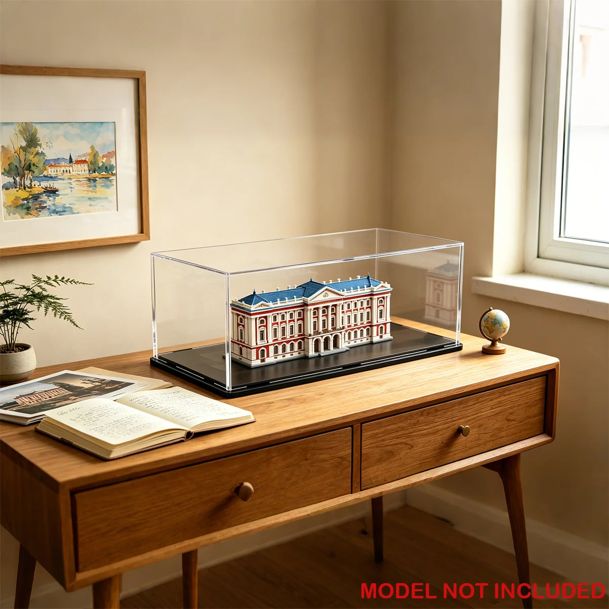 1:14 Acrylic Display Case, Tool-Free, Easy Disassembly, Showcase for Lego Race Car Models & Figures