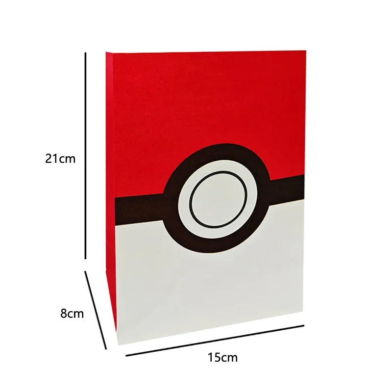 Pokemon Packing Bag Birthday Theme Gift Bag Pikachu Party Candy Snack Gift Bag Charmander Squirtle Children's Toy Gift
