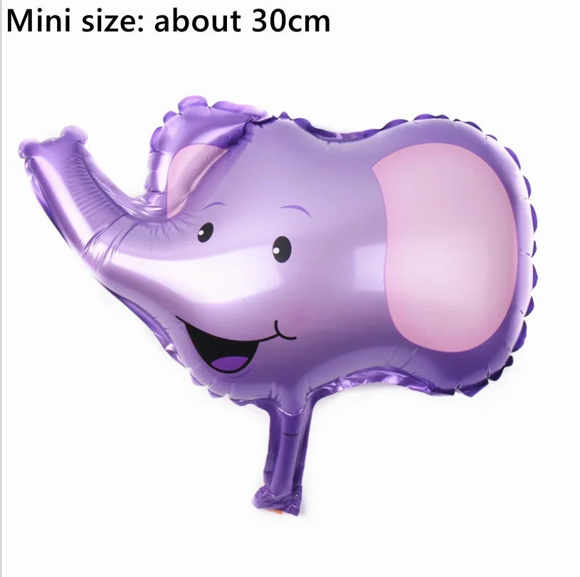 1Pcs Cartoon Animals Foil Ballons for Kids Jungle Safari Birthday Party Decor Tiger Monkey Giraffe Zoo Helium Balloon Supplies