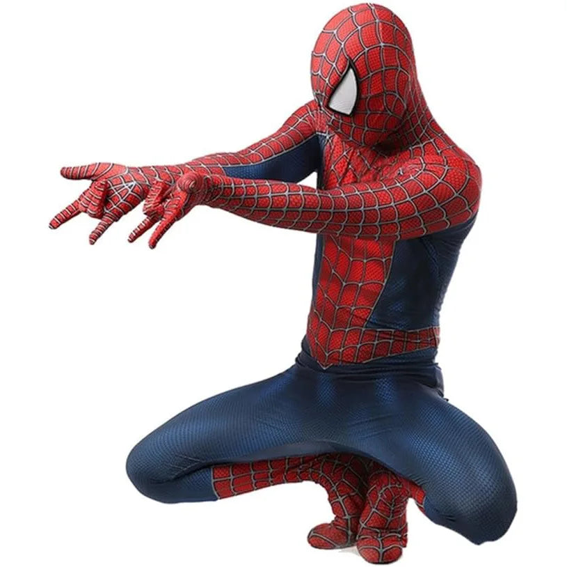 Superhero Cosplay Jumpsuit Tight Stretch Bodysuit Halloween Party Costume Role‑Play Fancy Dress For Men Adults Carnival Event