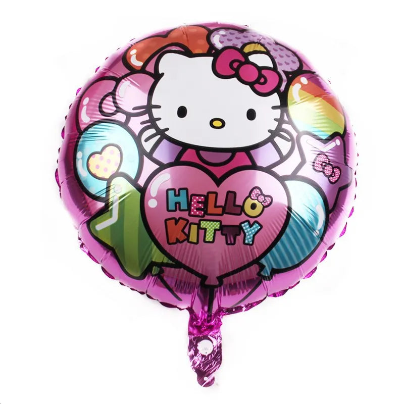 Hello Kitty Decoration Balloons Hello kitty Girl Party large Balloon Foil Balloon Latex Balloon Baby Shower Kitty Party Favors