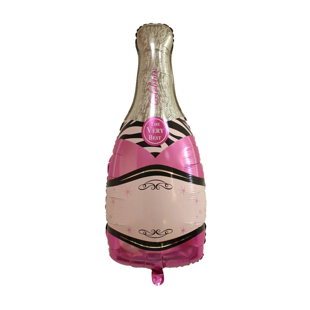 Balloon Champagne Whiskey Bottle Shape Aluminum Film Balloon For Birthday Party Bar Wedding Birthday Party Decoration